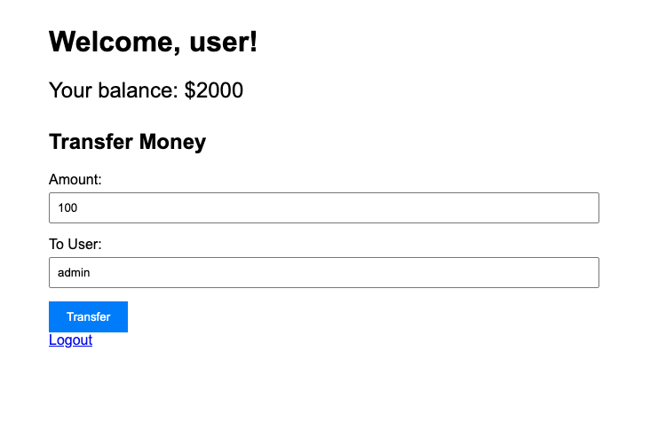 Transfer Money Admin